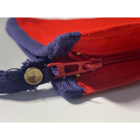 Walt Disney Minnie MOUSE POWER Red Wristlet Hand Bag Purse MISSING ZIP PULL vtg - Picture 10 of 16